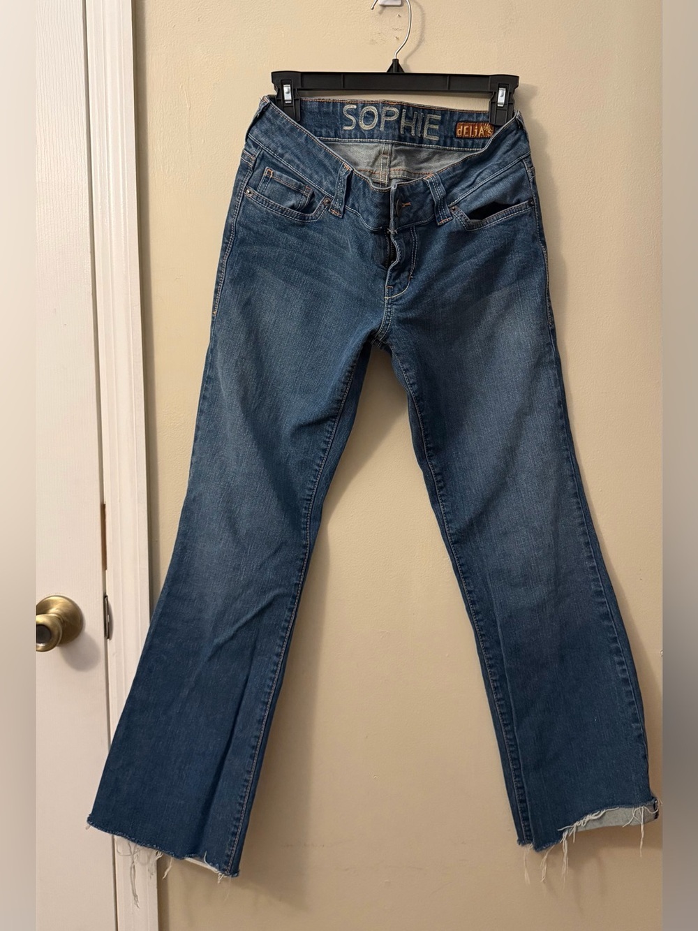Vintage dELiA*s Sophie low rise crop boot cut Y2K jeans
